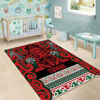 Aotearoa Iwi Tuhoe Area Rug Maori Wharenui House Tribal Pattern LT9 - Polynesian Pride