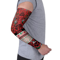 Aotearoa Iwi Tuhoe Arm Sleeves Maori Wharenui House Tribal Pattern LT9 - Polynesian Pride