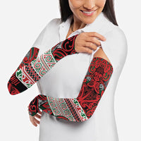 Aotearoa Iwi Tuhoe Arm Sleeves Maori Wharenui House Tribal Pattern LT9 - Polynesian Pride