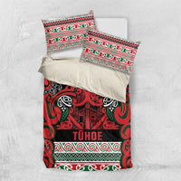Aotearoa Iwi Tuhoe Bedding Set Maori Wharenui House Tribal Pattern LT9 US Twin 172cm x 218cm Green Red - Polynesian Pride