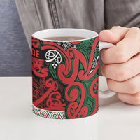 Aotearoa Iwi Tuhoe Ceramic Mug Maori Wharenui House Tribal Pattern LT9 - Polynesian Pride