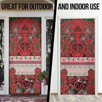 Aotearoa Iwi Tuhoe Door Cover Maori Wharenui House Tribal Pattern LT9 - Polynesian Pride