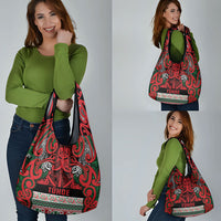 Aotearoa Iwi Tuhoe Grocery Bag Maori Wharenui House Tribal Pattern LT9 - Polynesian Pride