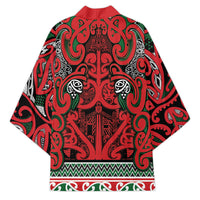 Aotearoa Iwi Tuhoe Kimono Maori Wharenui House Tribal Pattern LT9 - Polynesian Pride