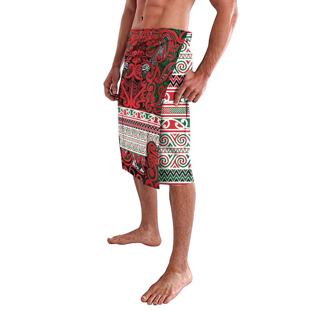 Aotearoa Iwi Tuhoe Lavalava Maori Wharenui House Tribal Pattern LT9 - Polynesian Pride