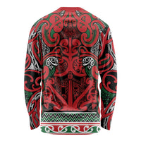 Aotearoa Iwi Tuhoe Long Sleeve Shirt Maori Wharenui House Tribal Pattern LT9 - Polynesian Pride