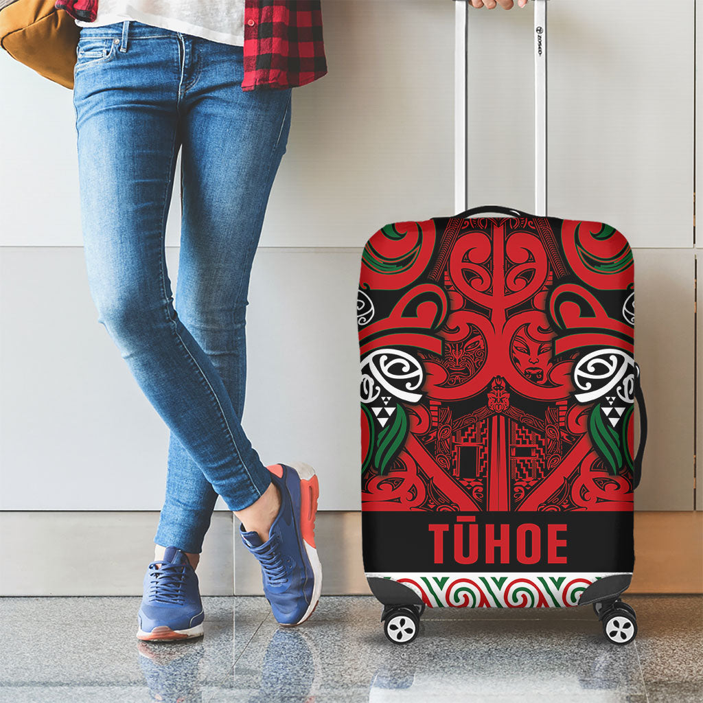 Aotearoa Iwi Tuhoe Luggage Cover Maori Wharenui House Tribal Pattern LT9 - Polynesian Pride