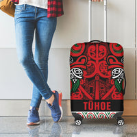 Aotearoa Iwi Tuhoe Luggage Cover Maori Wharenui House Tribal Pattern LT9 - Polynesian Pride