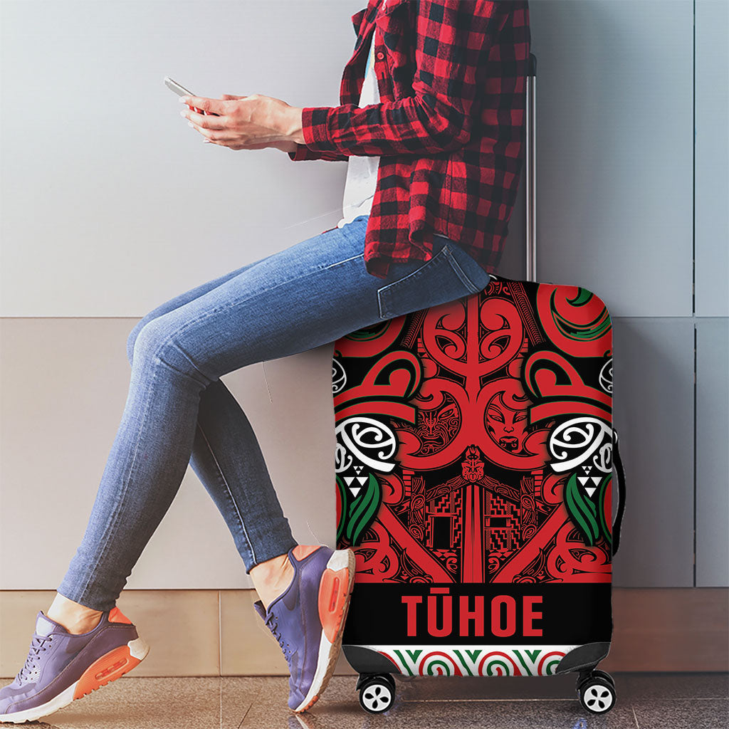 Aotearoa Iwi Tuhoe Luggage Cover Maori Wharenui House Tribal Pattern LT9 - Polynesian Pride