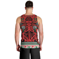 Aotearoa Iwi Tuhoe Men Tank Top Maori Wharenui House Tribal Pattern LT9 - Polynesian Pride