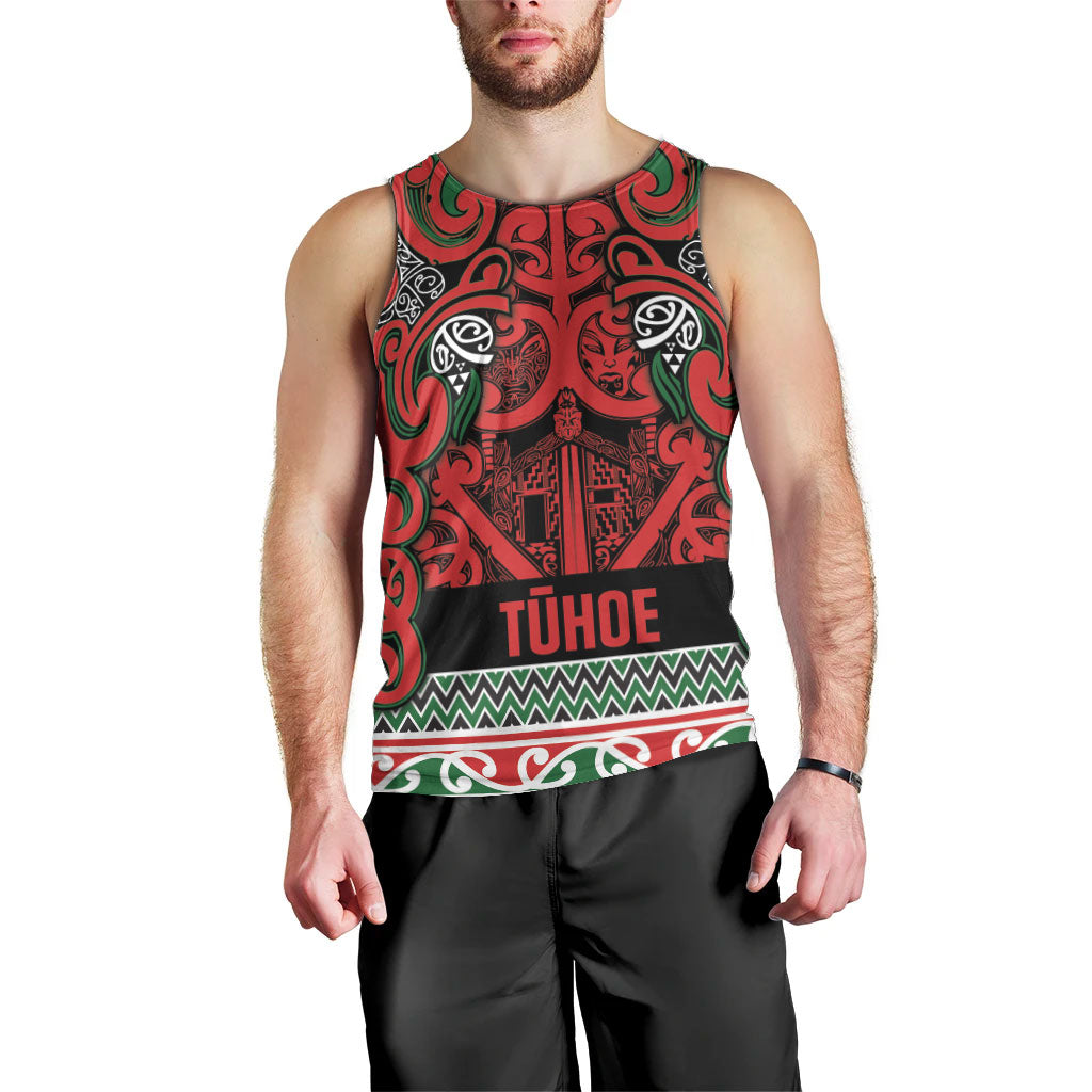 Aotearoa Iwi Tuhoe Men Tank Top Maori Wharenui House Tribal Pattern LT9 - Polynesian Pride
