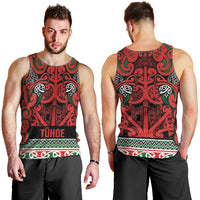 Aotearoa Iwi Tuhoe Men Tank Top Maori Wharenui House Tribal Pattern LT9 - Polynesian Pride
