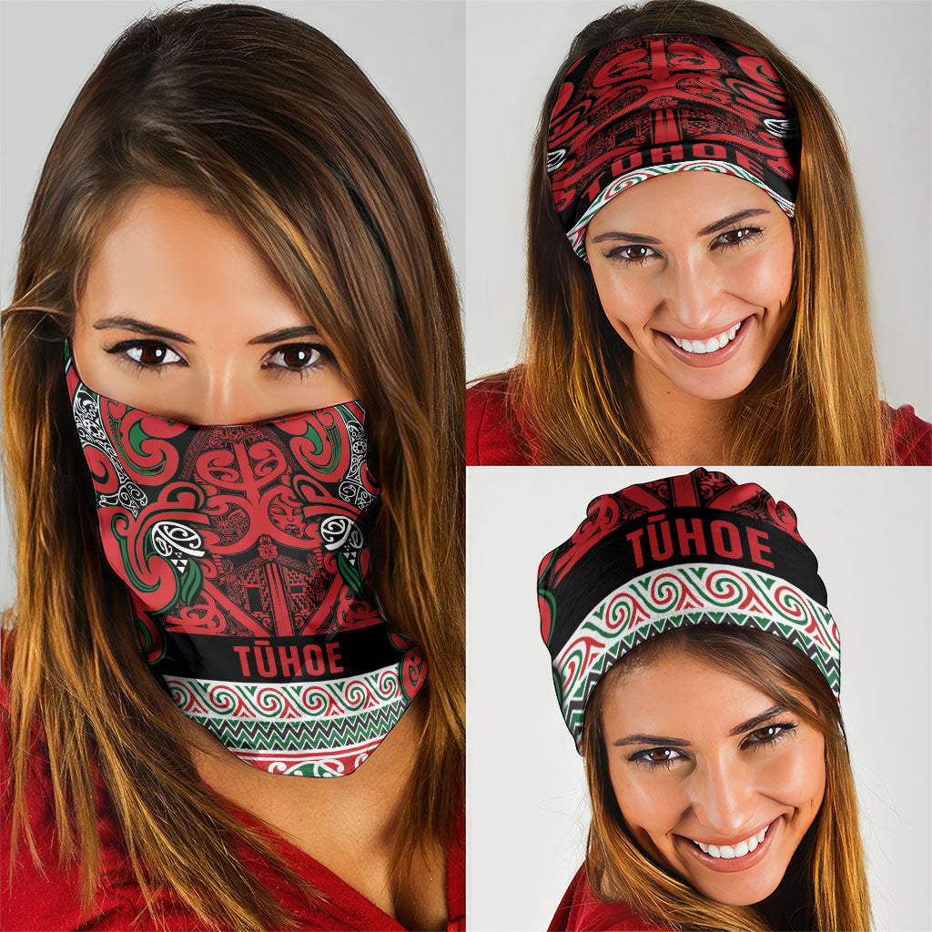 Aotearoa Iwi Tuhoe Neck Gaiter Maori Wharenui House Tribal Pattern LT9 - Polynesian Pride