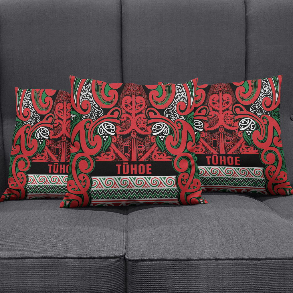 Aotearoa Iwi Tuhoe Pillow Cover Maori Wharenui House Tribal Pattern LT9 - Polynesian Pride