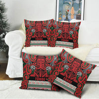 Aotearoa Iwi Tuhoe Pillow Cover Maori Wharenui House Tribal Pattern LT9 - Polynesian Pride