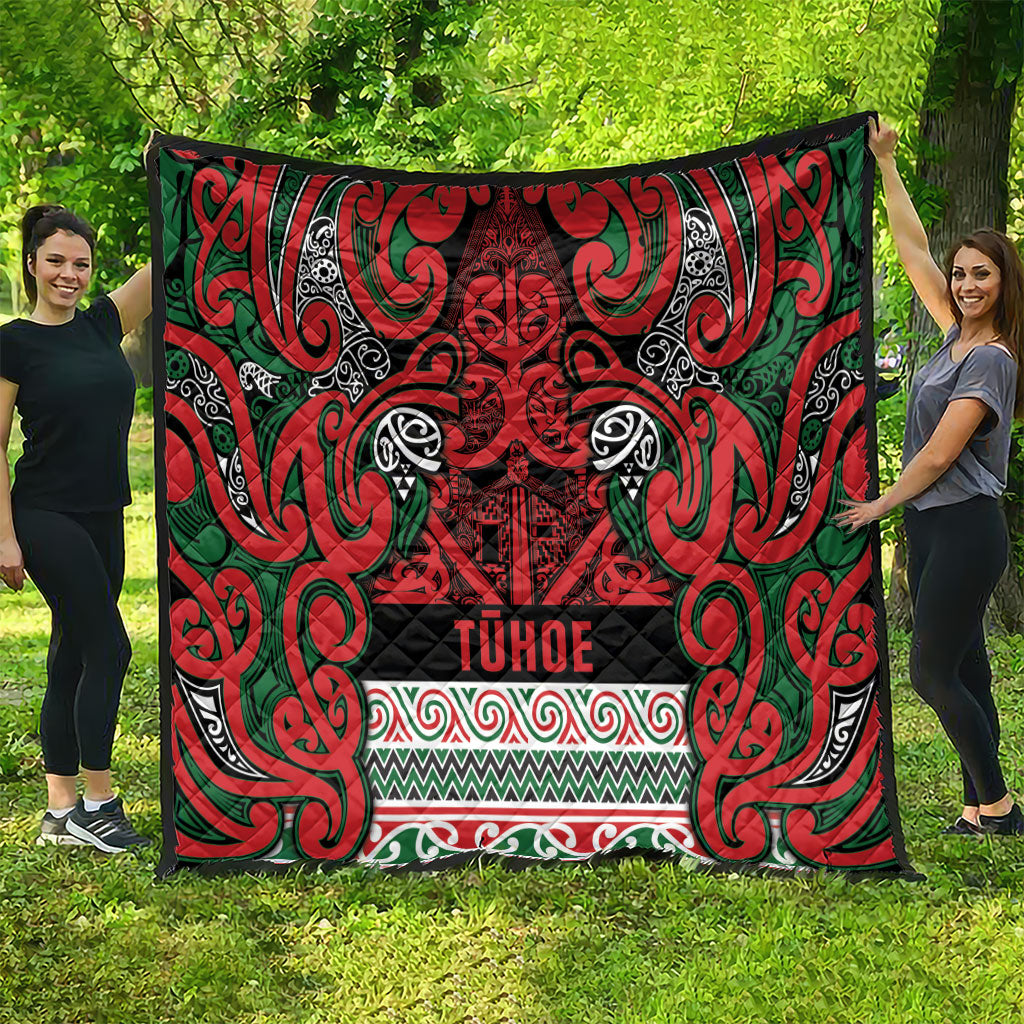 Aotearoa Iwi Tuhoe Quilt Maori Wharenui House Tribal Pattern LT9 - Polynesian Pride