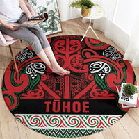 Aotearoa Iwi Tuhoe Round Carpet Maori Wharenui House Tribal Pattern LT9 - Polynesian Pride