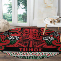Aotearoa Iwi Tuhoe Round Carpet Maori Wharenui House Tribal Pattern LT9 - Polynesian Pride