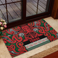 Aotearoa Iwi Tuhoe Rubber Doormat Maori Wharenui House Tribal Pattern LT9 - Polynesian Pride