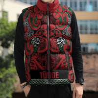 Aotearoa Iwi Tuhoe Sleeveless Puffer Jacket Maori Wharenui House Tribal Pattern LT9 - Polynesian Pride