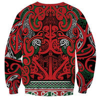 Aotearoa Iwi Tuhoe Sweatshirt Maori Wharenui House Tribal Pattern LT9 - Polynesian Pride