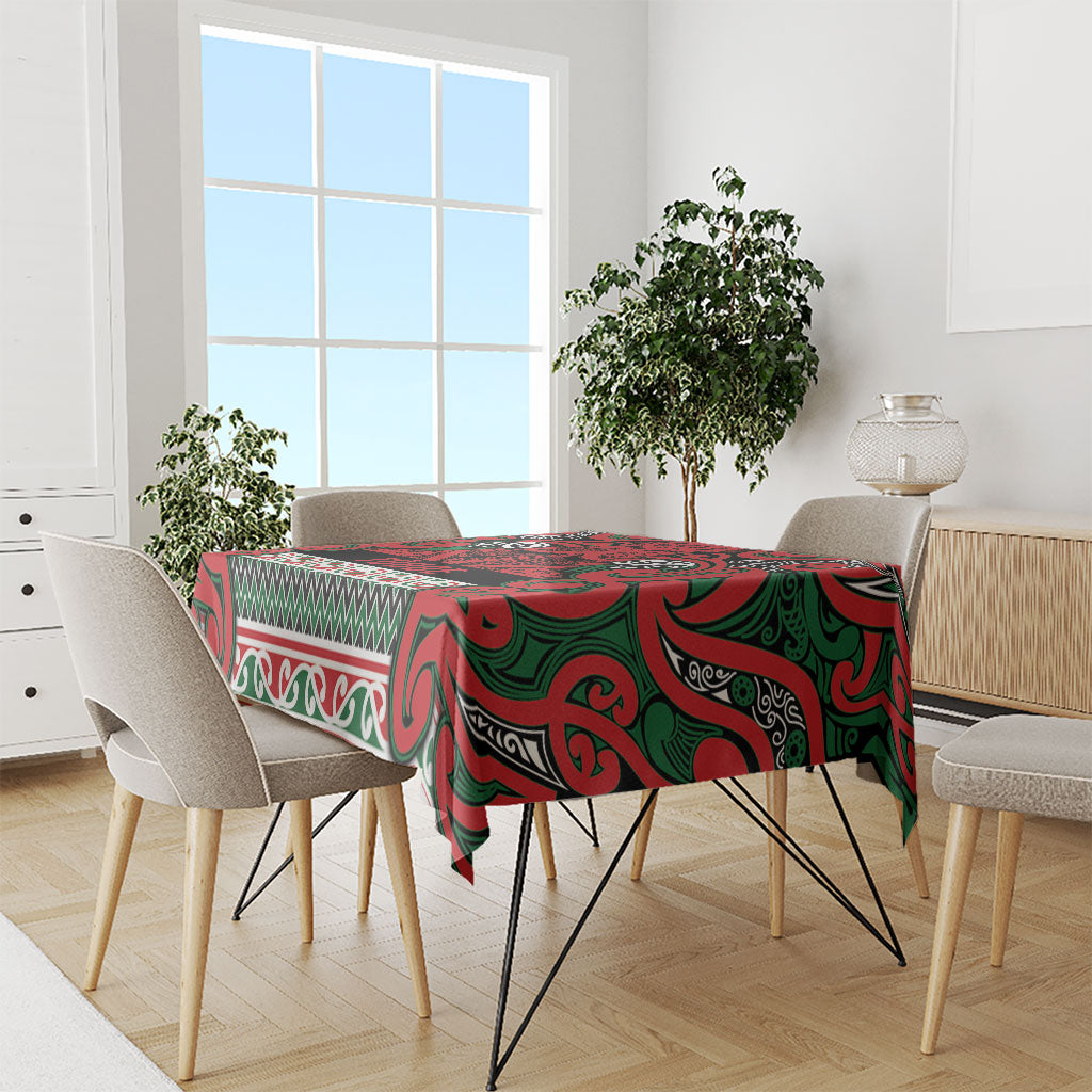 Aotearoa Iwi Tuhoe Tablecloth Maori Wharenui House Tribal Pattern LT9 - Polynesian Pride