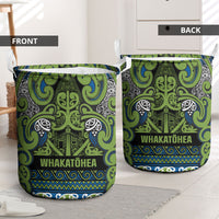 Aotearoa Iwi Whakatohea Laundry Basket Maori Wharenui House Tribal Pattern LT9 - Polynesian Pride