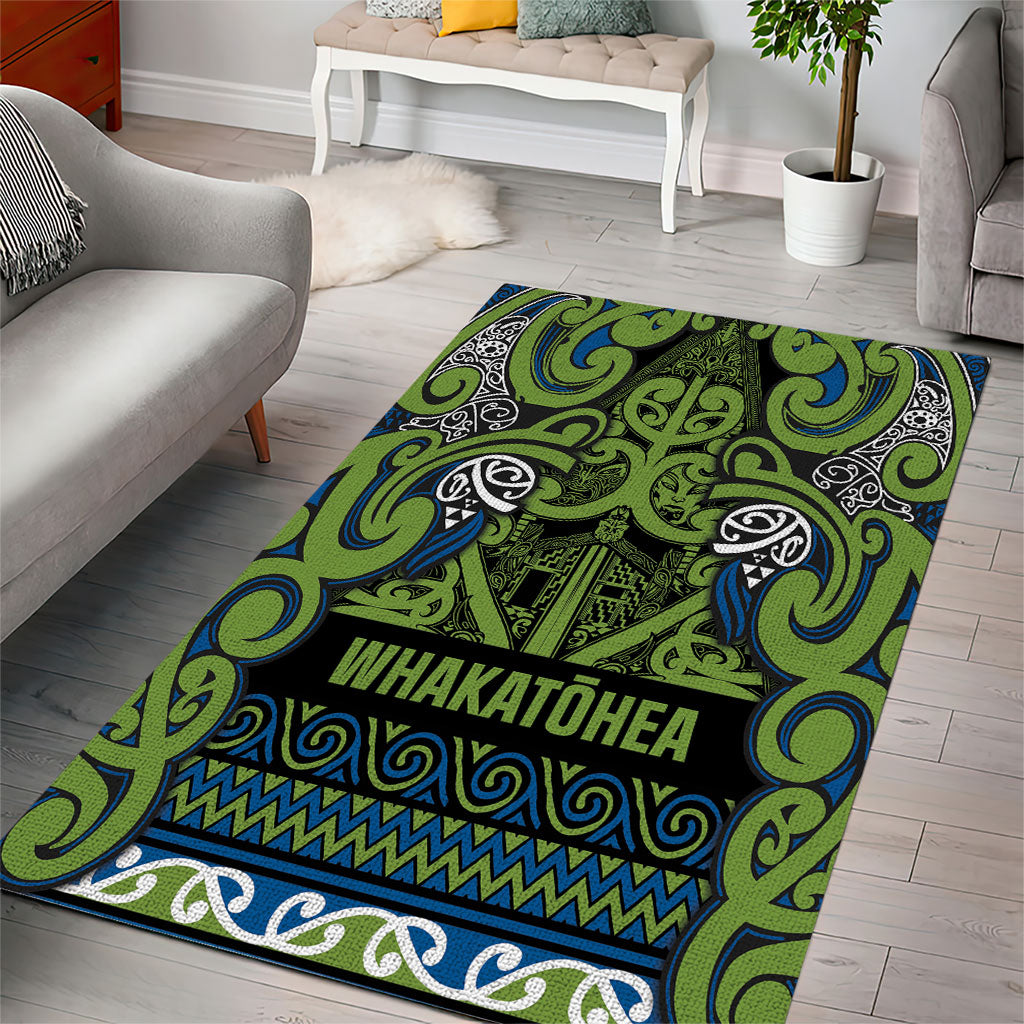 Aotearoa Iwi Whakatohea Area Rug Maori Wharenui House Tribal Pattern LT9 - Polynesian Pride