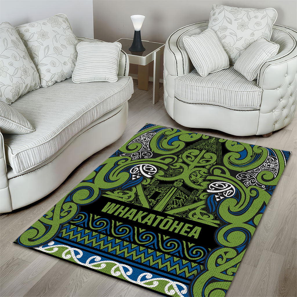 Aotearoa Iwi Whakatohea Area Rug Maori Wharenui House Tribal Pattern LT9 - Polynesian Pride