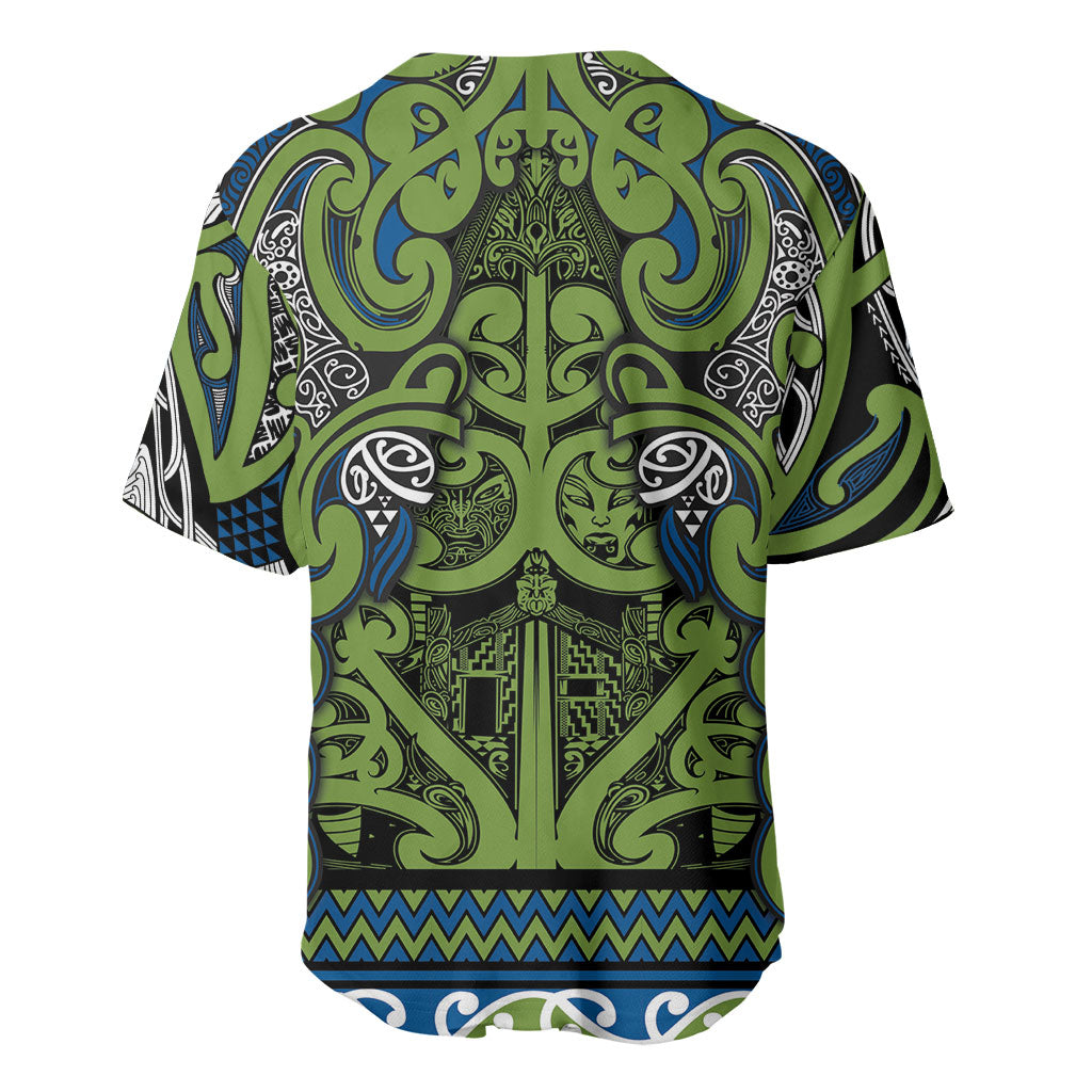 Aotearoa Iwi Whakatohea Baseball Jersey Maori Wharenui House Tribal Pattern LT9 - Polynesian Pride