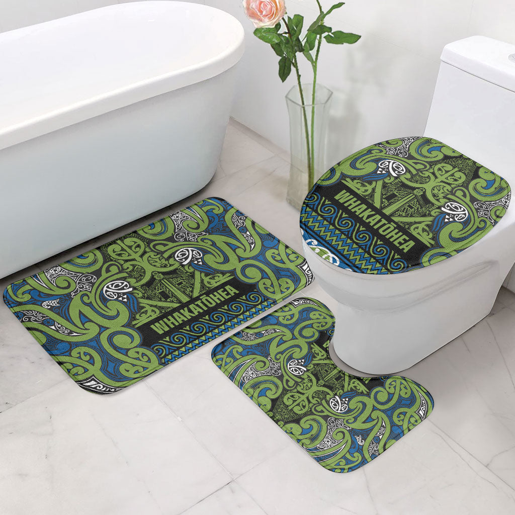 Aotearoa Iwi Whakatohea Bathroom Set Maori Wharenui House Tribal Pattern LT9 - Polynesian Pride