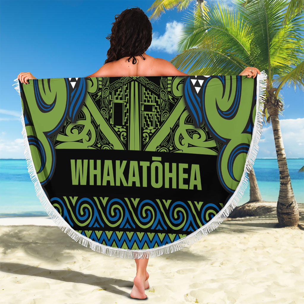 Aotearoa Iwi Whakatohea Beach Blanket Maori Wharenui House Tribal Pattern LT9 - Polynesian Pride