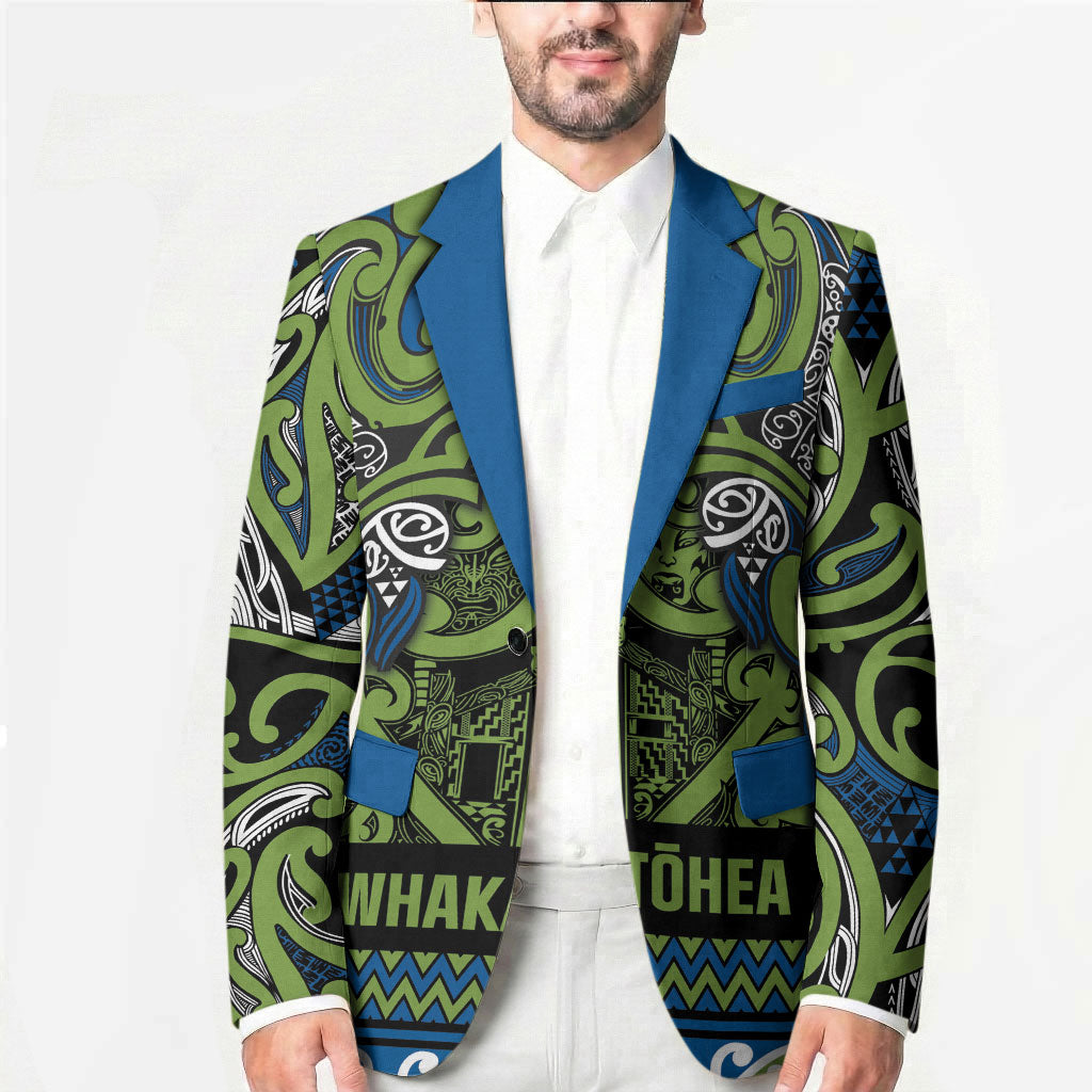 Aotearoa Iwi Whakatohea Blazer Maori Wharenui House Tribal Pattern LT9 - Polynesian Pride