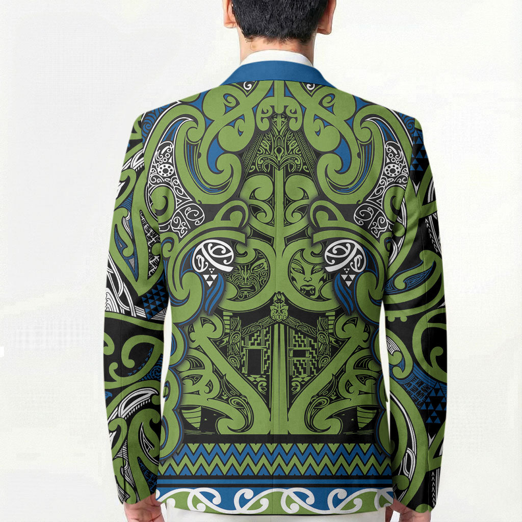 Aotearoa Iwi Whakatohea Blazer Maori Wharenui House Tribal Pattern LT9 - Polynesian Pride