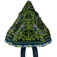 Aotearoa Iwi Whakatohea Cloak Maori Wharenui House Tribal Pattern LT9 Unisex Olive green - Polynesian Pride