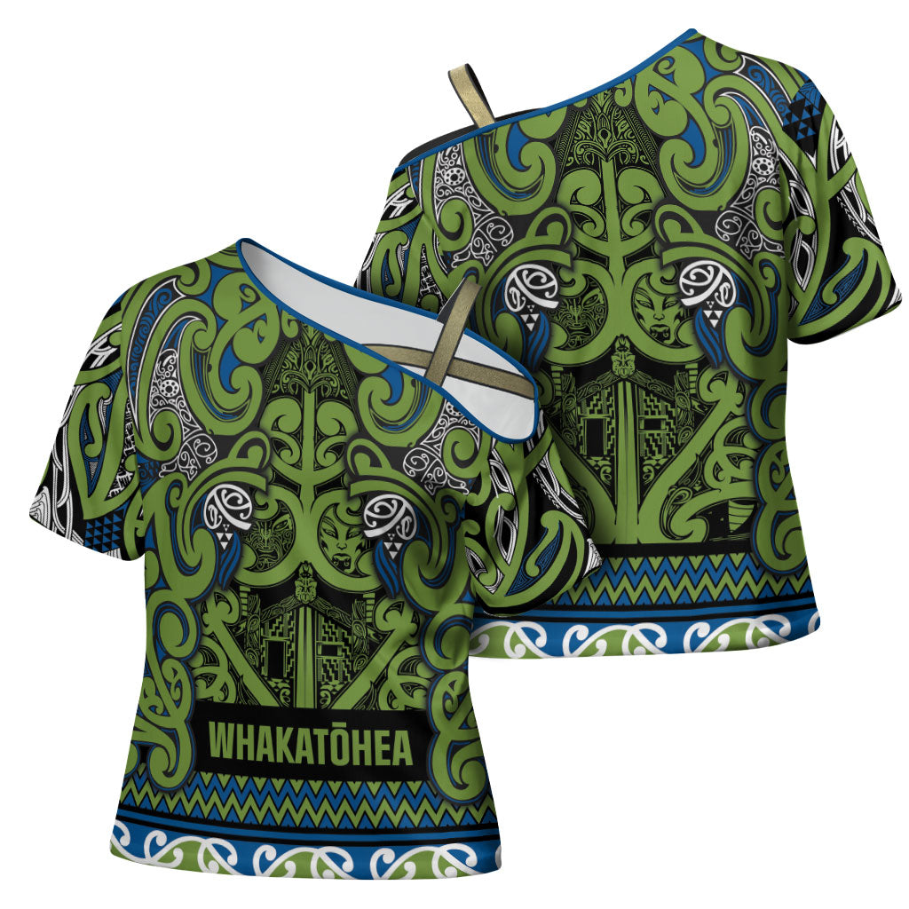 Aotearoa Iwi Whakatohea Cross Shoulder Shirt Maori Wharenui House Tribal Pattern LT9 - Polynesian Pride