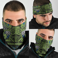 Aotearoa Iwi Whakatohea Neck Gaiter Maori Wharenui House Tribal Pattern LT9 - Polynesian Pride