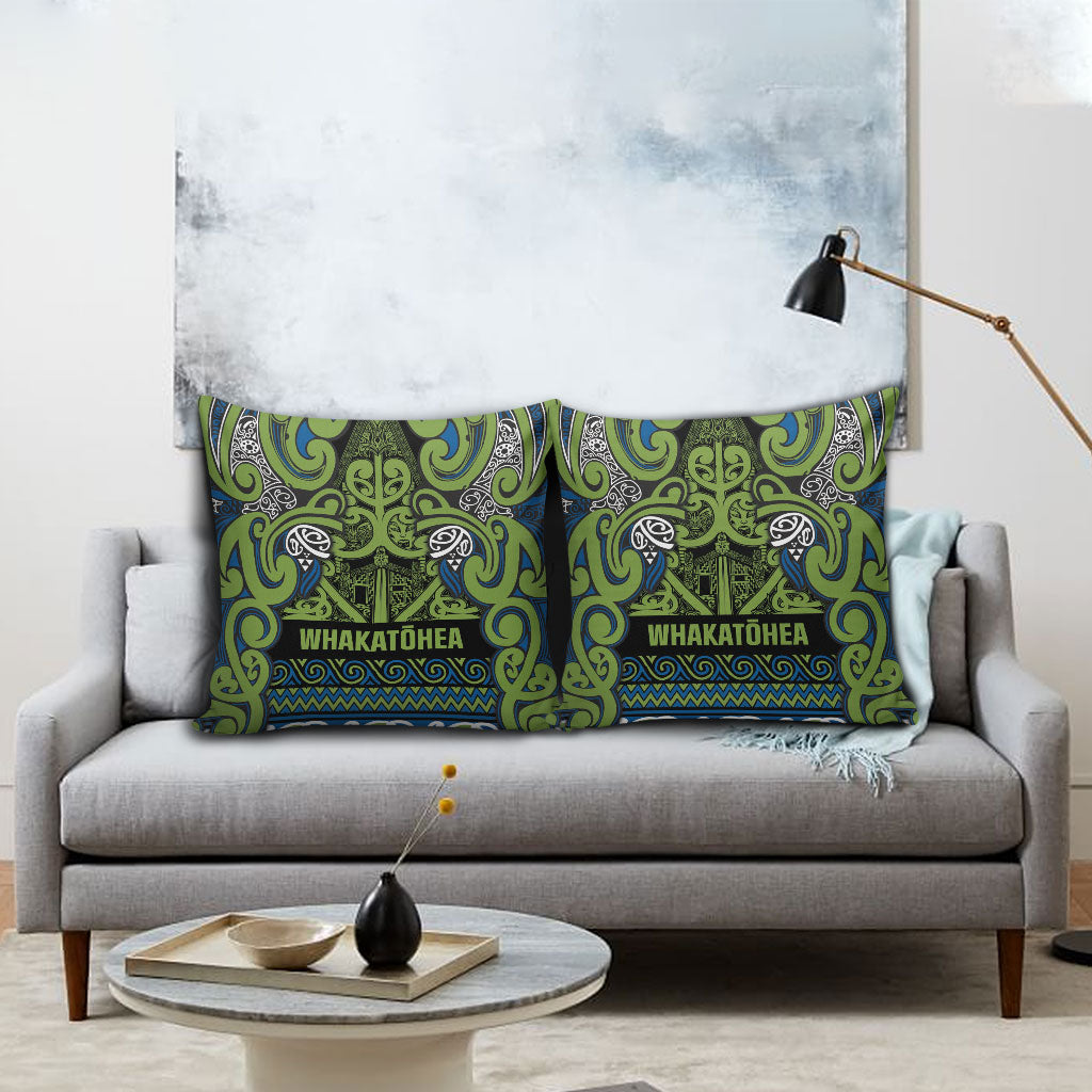 Aotearoa Iwi Whakatohea Pillow Cover Maori Wharenui House Tribal Pattern LT9 - Polynesian Pride