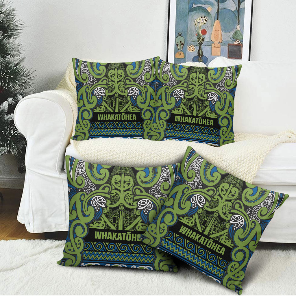 Aotearoa Iwi Whakatohea Pillow Cover Maori Wharenui House Tribal Pattern LT9 - Polynesian Pride
