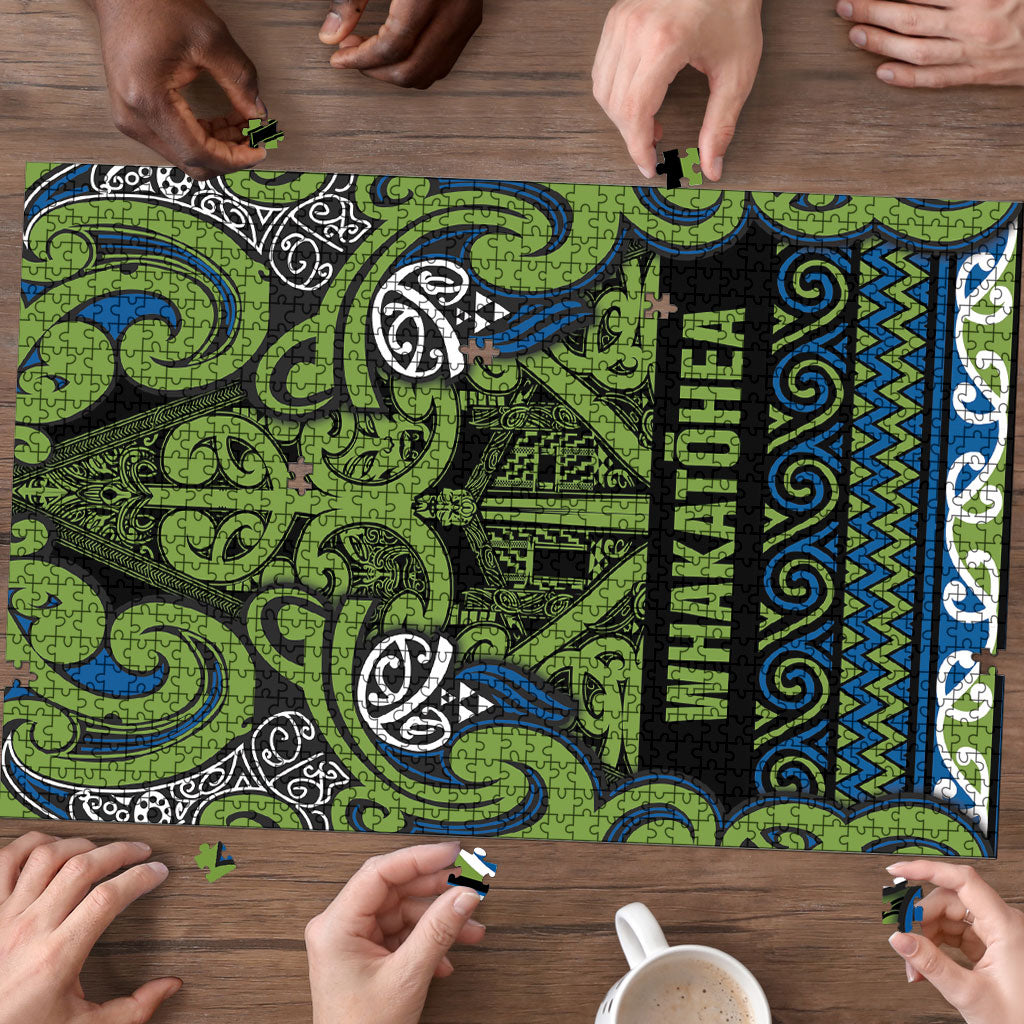 Aotearoa Iwi Whakatohea Puzzle Maori Wharenui House Tribal Pattern LT9 - Polynesian Pride
