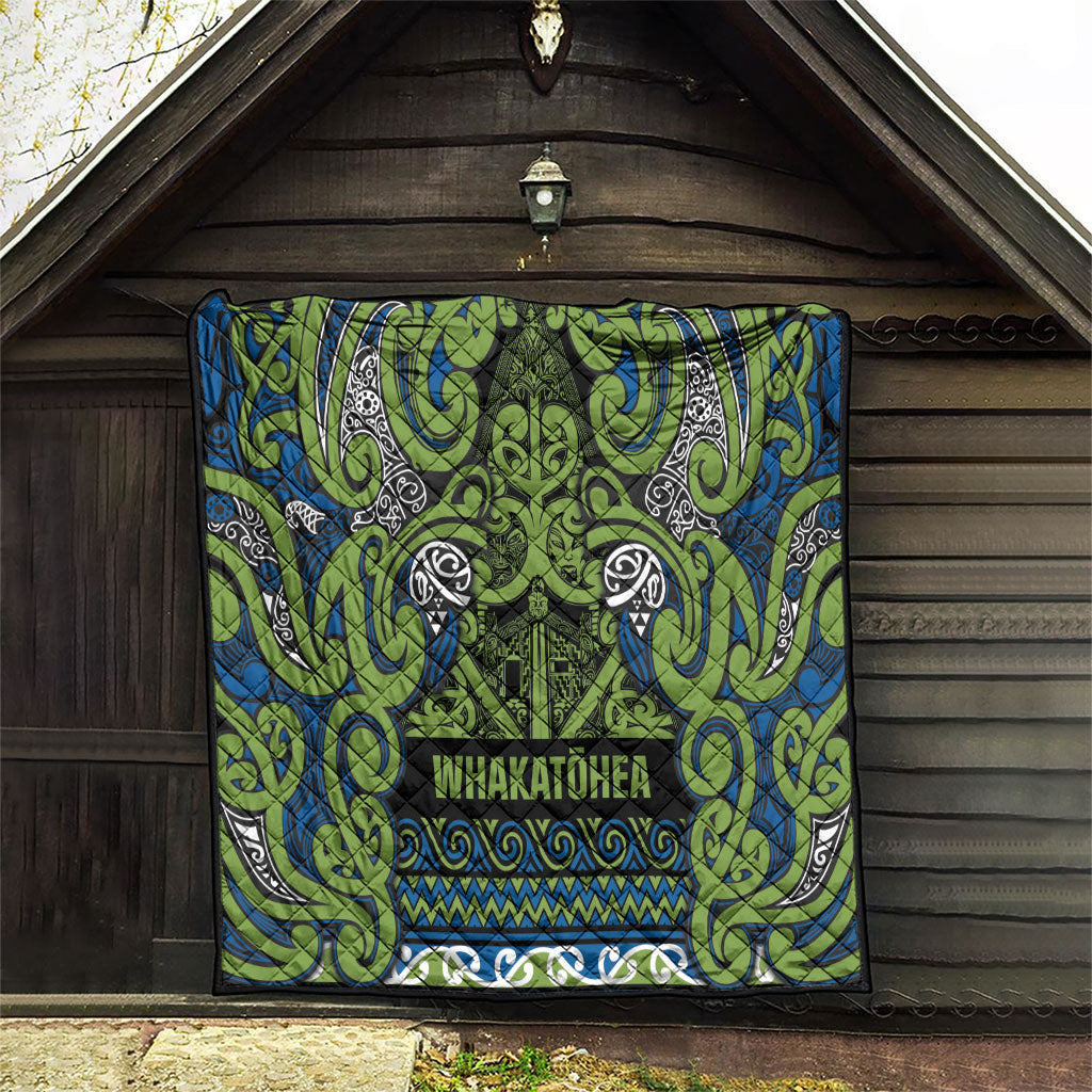 Aotearoa Iwi Whakatohea Quilt Maori Wharenui House Tribal Pattern LT9 - Polynesian Pride