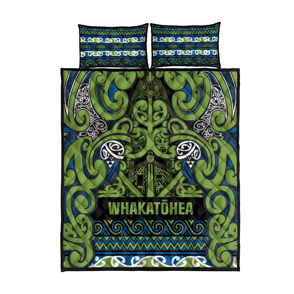 Aotearoa Iwi Whakatohea Quilt Bed Set Maori Wharenui House Tribal Pattern LT9 - Polynesian Pride