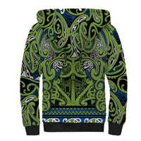Aotearoa Iwi Whakatohea Sherpa Hoodie Maori Wharenui House Tribal Pattern LT9 - Polynesian Pride