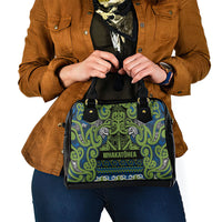 Aotearoa Iwi Whakatohea Shoulder Handbag Maori Wharenui House Tribal Pattern LT9 - Polynesian Pride