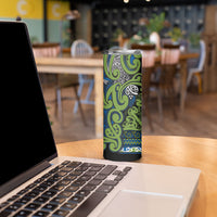Aotearoa Iwi Whakatohea Skinny Tumbler Maori Wharenui House Tribal Pattern LT9 - Polynesian Pride