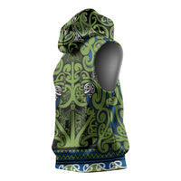 Aotearoa Iwi Whakatohea Sleeveless Hoodie Maori Wharenui House Tribal Pattern LT9 - Polynesian Pride