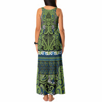 Aotearoa Iwi Whakatohea Tank Maxi Dress Maori Wharenui House Tribal Pattern LT9 - Polynesian Pride