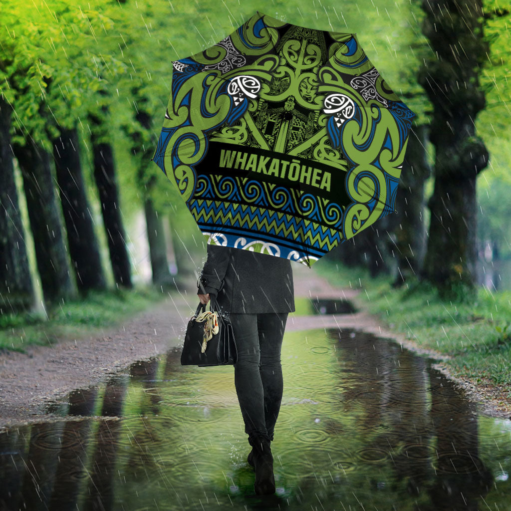Aotearoa Iwi Whakatohea Umbrella Maori Wharenui House Tribal Pattern LT9 - Polynesian Pride