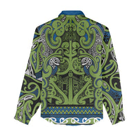 Aotearoa Iwi Whakatohea Women Casual Shirt Maori Wharenui House Tribal Pattern LT9 - Polynesian Pride