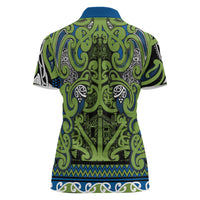 Aotearoa Iwi Whakatohea Women Polo Shirt Maori Wharenui House Tribal Pattern LT9 - Polynesian Pride